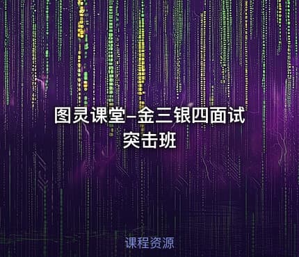 图灵课堂-金三银四面试突击班