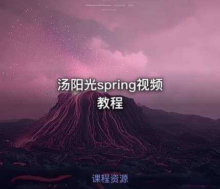 汤阳光spring视频教程