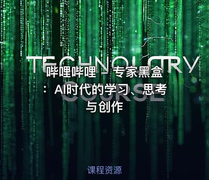 哔哩哔哩 - 专家黑盒：AI时代的学习、思考与创作