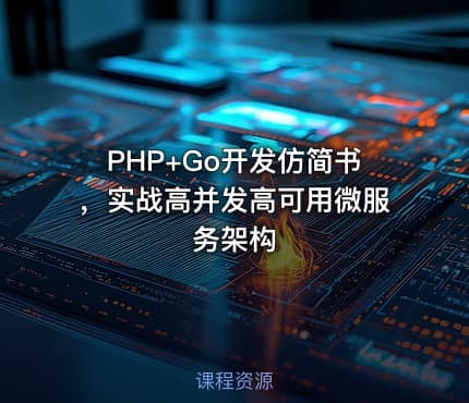 PHP+Go开发仿简书，实战高并发高可用微服务架构