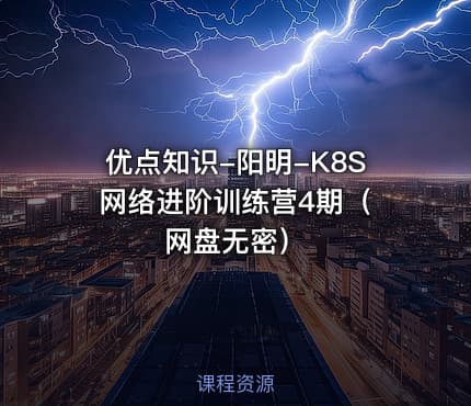 优点知识-阳明-K8S 网络进阶训练营4期（网盘无密）
