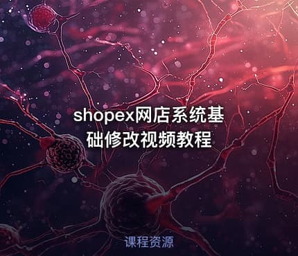 shopex网店系统基础修改视频教程
