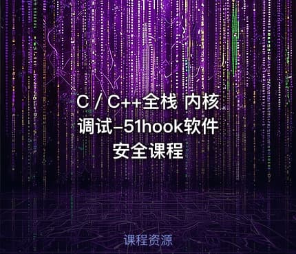 C／C++全栈 内核 调试-51hook软件安全课程