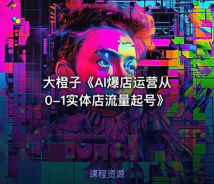 大橙子《AI爆店运营从0-1实体店流量起号》