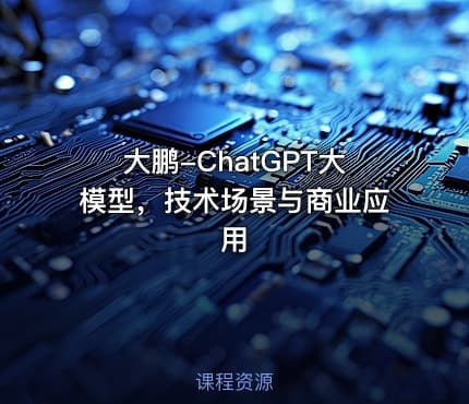 大鹏-ChatGPT大模型，技术场景与商业应用