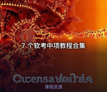 7 个软考中项教程合集