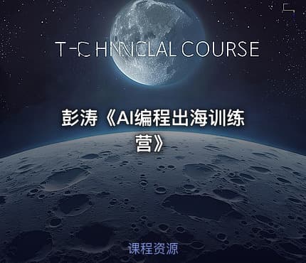 彭涛《AI编程出海训练营》