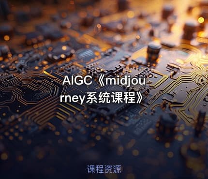 AIGC《midjourney系统课程》
