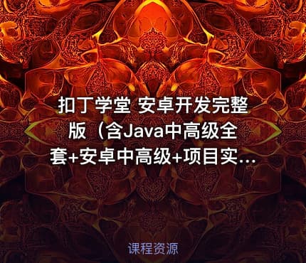 扣丁学堂 安卓开发完整版（含Java中高级全套+安卓中高级+项目实战）|零基础