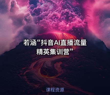 若涵“抖音AI直播流量精英集训营”