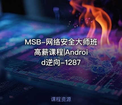 MSB-网络安全大师班高薪课程|Android逆向-1287