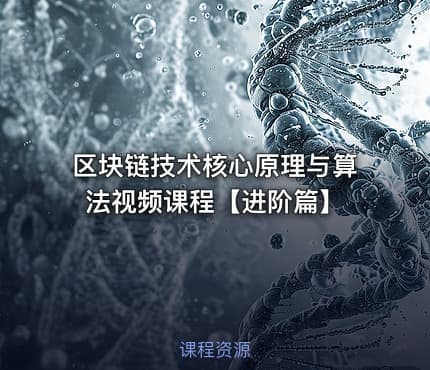 区块链技术核心原理与算法视频课程【进阶篇】