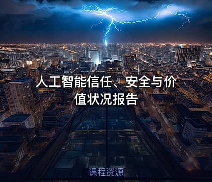 人工智能信任、安全与价值状况报告