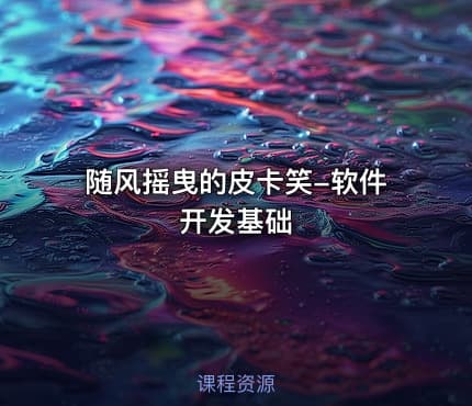 随风摇曳的皮卡笑-软件开发基础
