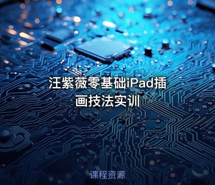 汪紫薇零基础iPad插画技法实训