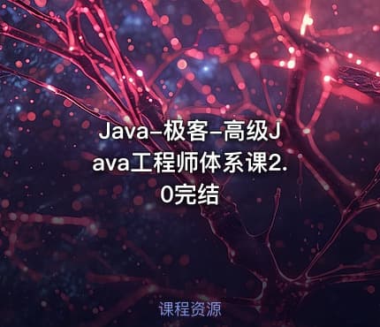 Java-极客-高级Java工程师体系课2.0完结