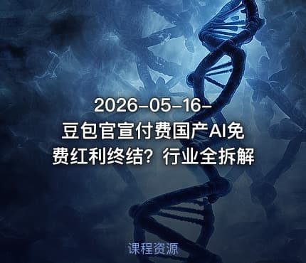 2026-05-16-豆包官宣付费国产AI免费红利终结？行业全拆解