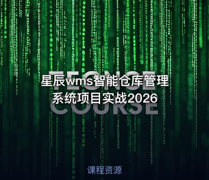 星辰wms智能仓库管理系统项目实战2026