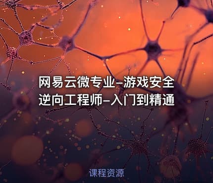 网易云微专业-游戏安全逆向工程师-入门到精通