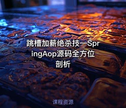 跳槽加薪绝杀技—SpringAop源码全方位剖析