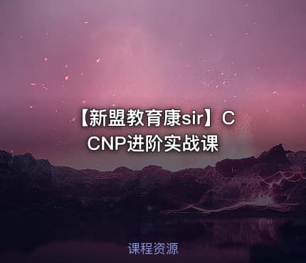 【新盟教育康sir】CCNP进阶实战课