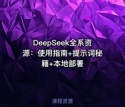 DeepSeek全系资源：使用指南+提示词秘籍+本地部署