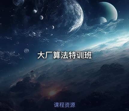 大厂算法特训班