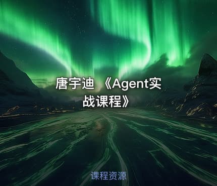唐宇迪 《Agent实战课程》