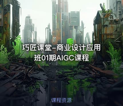 巧匠课堂-商业设计应用班01期AIGC课程