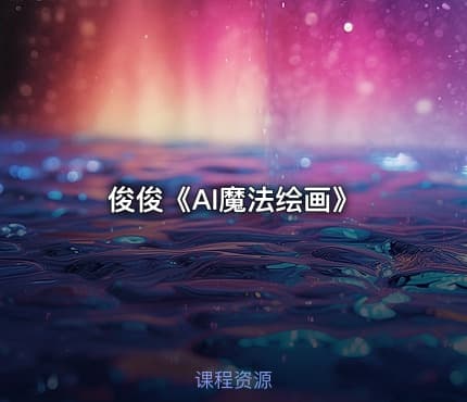 俊俊《AI魔法绘画》