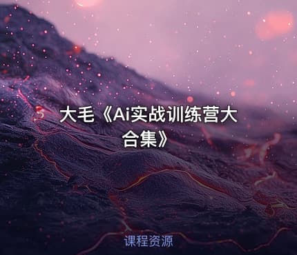 大毛《Ai实战训练营大合集》