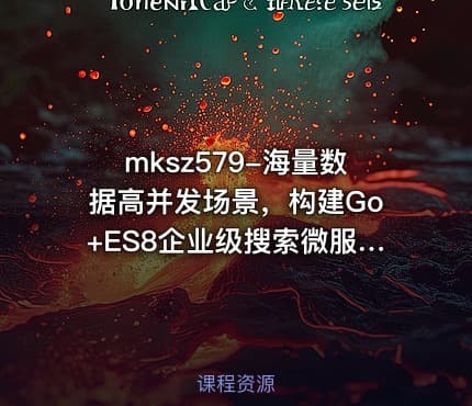 mksz579-海量数据高并发场景，构建Go+ES8企业级搜索微服务【完结】