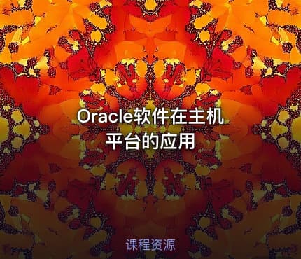 Oracle软件在主机平台的应用