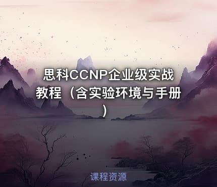 思科CCNP企业级实战教程（含实验环境与手册）