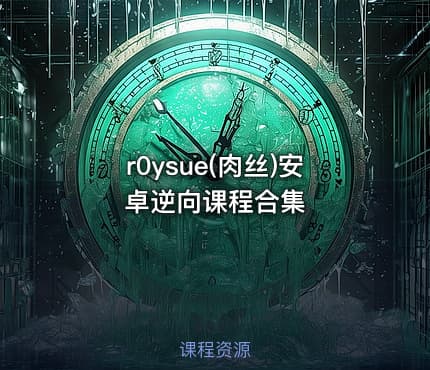 r0ysue(肉丝)安卓逆向课程合集