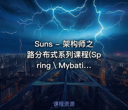 Suns - 架构师之路分布式系列课程(Spring＼Mybatis＼Netty＼RPC) 价值数千元