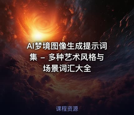 AI梦境图像生成提示词集 - 多种艺术风格与场景词汇大全