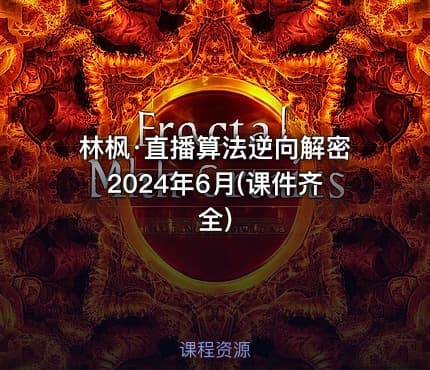 林枫·直播算法逆向解密2024年6月(课件齐全)