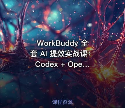 WorkBuddy 全套 AI 提效实战课：Codex + OpenClaw 自定义 Skill 全教程【1.2GB】
