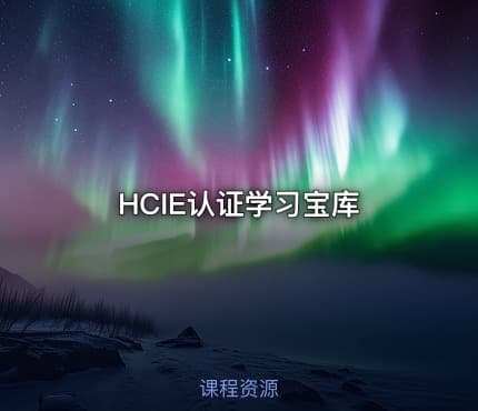 HCIE认证学习宝库