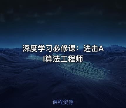 深度学习必修课：进击AI算法工程师