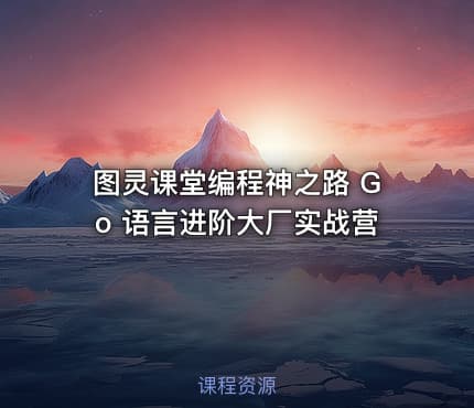 图灵课堂编程神之路 Go 语言进阶大厂实战营