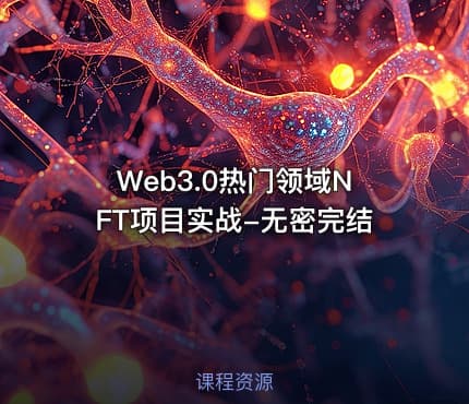Web3.0热门领域NFT项目实战-无密完结