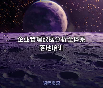 企业管理数据分析全体系落地培训