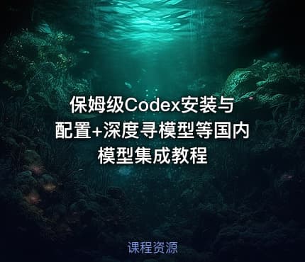 保姆级Codex安装与配置+深度寻模型等国内模型集成教程