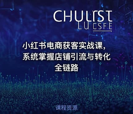 小红书电商获客实战课，系统掌握店铺引流与转化全链路