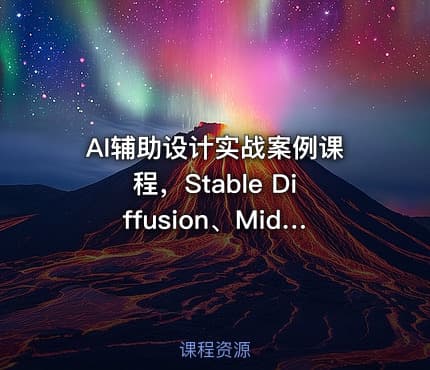AI辅助设计实战案例课程，Stable Diffusion、Midjourney与PS协作技巧实操教学，掌握前沿AI辅助设计技术