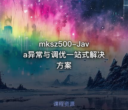 mksz500-Java异常与调优一站式解决方案