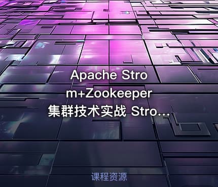 Apache Strom+Zookeeper集群技术实战 Strom理论实战没结合视频教程 大数据的支点