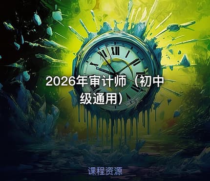 2026年审计师（初中级通用）